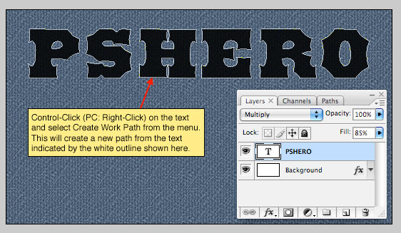 Text In Stitches, Text Effects