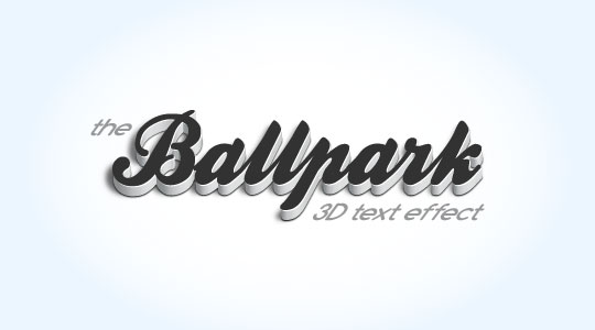 The final 3D Text Effect